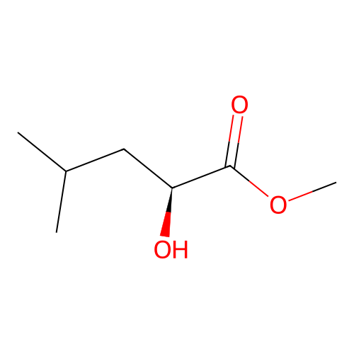 Methyl (2S)-2-hydroxy-4-methylpentanoate structure