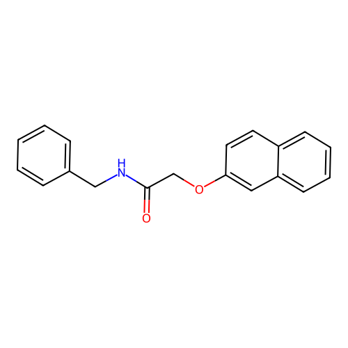 N-benzyl-2-(2-naphthyloxy)acetamide structure