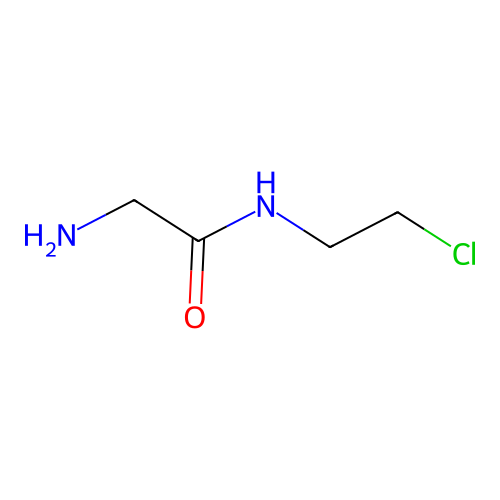 2-Amino-N-2-chlorethylacetamid structure