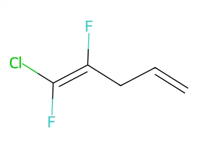 1-Chloro-1,2-difluoropenta-1,4-diene structure