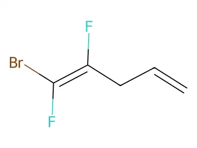 1-Bromo-1,2-difluoro-1,4-pentadiene structure