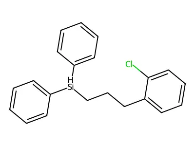 (3-(2-Chlorophenyl)propyl)diphenylsilane structure