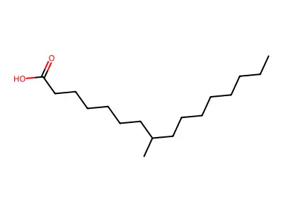 8-Methylhexadecanoic acid structure