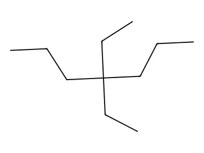 4,4-Diethylheptane structure