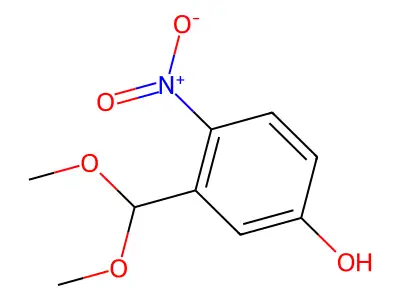 3-(Dimethoxymethyl)-4-nitrophenol structure