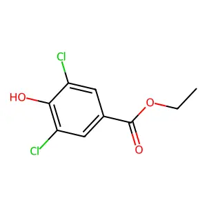 3,5-二氯-4-羟基苯甲酸乙酯 structure