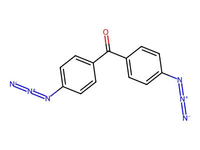 Bis(4-azidophenyl)methanone structure