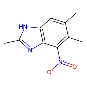 2,5,6-trimethyl-4-nitro-1H-1,3-benzodiazole structure