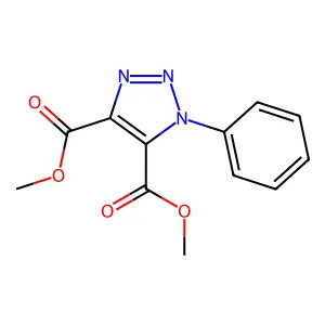 Dimethyl 1-phenyl-1H-1,2,3-triazole-4,5-dicarboxylate structure