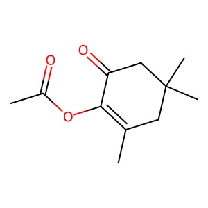 2,4,4-Trimethyl-6-oxocyclohex-1-en-1-yl acetate structure