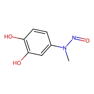 4-[甲基(亚硝基)氨基]苯-1,2-二醇 structure