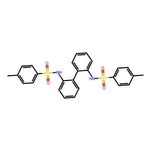 4-methyl-N-[2-[2-[(4-methylphenyl)sulfonylamino]phenyl]phenyl]benzenesulfonamide structure