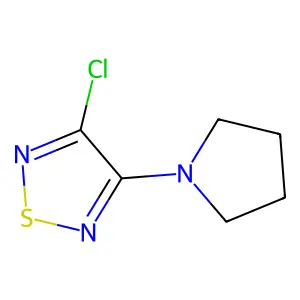 3-Chloro-4-(pyrrolidin-1-yl)-1,2,5-thiadiazole structure