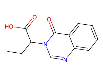 2-(4-oxoquinazolin-3(4H)-yl)butanoic acid structure