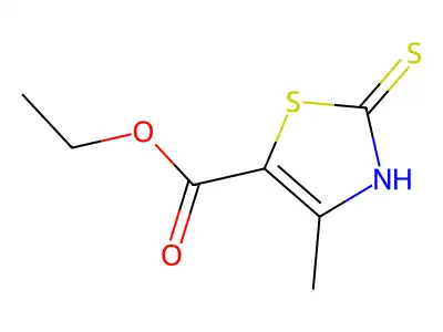 Ethyl 4-methyl-2-sulfanyl-1,3-thiazole-5-carboxylate structure