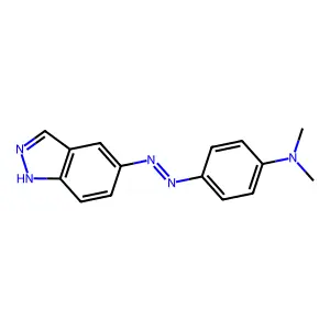 5-Dimethylaminophenylazoindazole structure