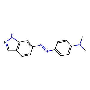 6-((对-(二甲氨基)苯基)偶氮)-1H-吲唑 structure