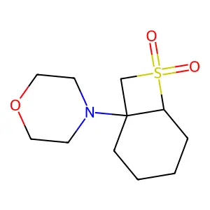4-(7,7-Dioxido-7-thiabicyclo(4.2.0)oct-1-yl)morpholine structure