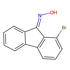 N-(1-bromofluoren-9-ylidene)hydroxylamine structure