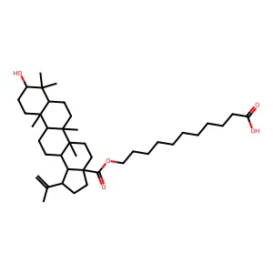 Lup-20(29)-en-28-oic acid, 3-hydroxy-, 10-carboxydecyl ester, (3beta)- structure