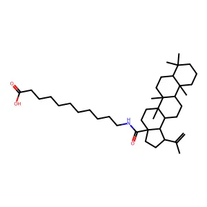 N-(3beta-Aminolup-20(29)-en-28-oyl)-11-aminoundecanoic acid structure