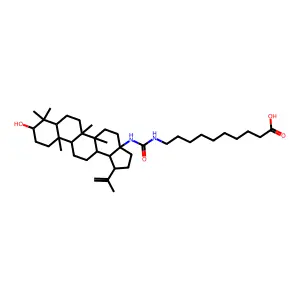 N-(3beta-Hydroxy-28-norlup-20(29)-en-28-oyl)-11-aminoundecanoic acid structure
