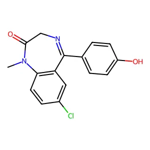 4'-Hydroxydiazepam structure