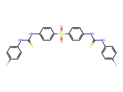 1-(4-fluorophenyl)-3-[4-[4-[(4-fluorophenyl)carbamothioylami structure
