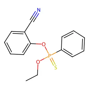 Phosphonothioic acid, phenyl-, O-ethyl ester, O-ester with o-hydroxybenzonitrile structure