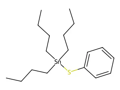 Tributyl(phenylthio)stannane structure