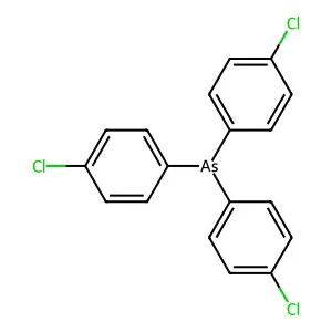 Tris(4-chlorophenyl)arsane structure
