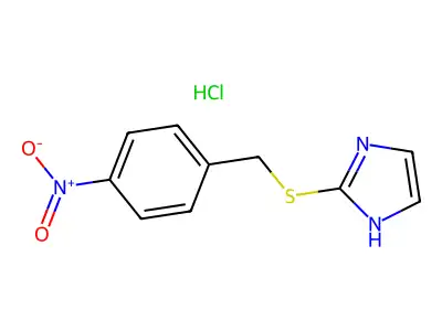 2-{[(4-nitrophenyl)methyl]sulfanyl}-4,5-dihydro-1H-imidazole structure