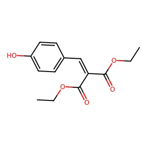 Diethyl 2-(4-hydroxybenzylidene)malonate structure