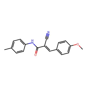 (E)-2-cyano-3-(4-methoxyphenyl)-N-(4-methylphenyl)prop-2-enamide structure