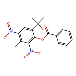 6-tert-Butyl-3-methyl-2,4-dinitrophenyl benzoate structure