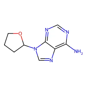 9-(四氢呋喃-2-基)-9H-嘌呤-6-胺 structure