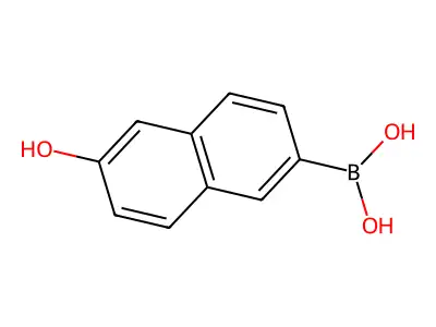(6-Hydroxynaphthalen-2-yl)boronic acid structure