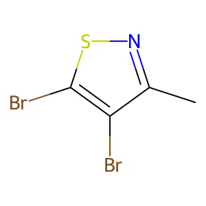 4,5-Dibromo-3-methylisothiazole structure