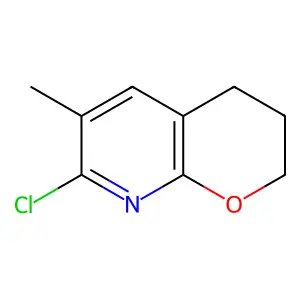 7-chloro-6-methyl-3,4-dihydro-2H-pyrano[2,3-b]pyridine structure