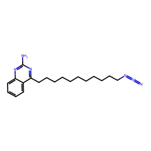 4-(11-Azidoundecyl-2-amino)quinazoline structure
