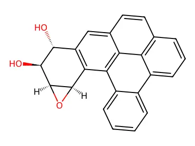 anti-11,12,12a,13a-Tetrahydrodibenzo(5,6:10,11)chryseno(3,4-b)oxirene-11,12-diol structure