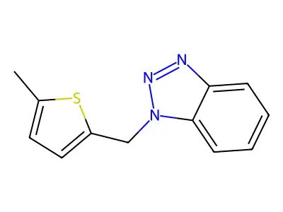 1-(5-Methyl-thiophen-2-ylmethyl)-1H-benzotriazole structure
