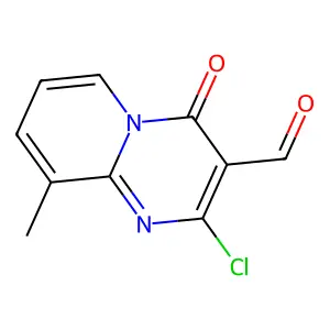 2-Chloro-9-methyl-4-oxo-4H-pyrido[1,2-a]pyrimidine-3-carboxaldehyde structure