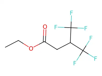 Ethyl-4,4,4-trifluoro-3-(trifluoromethyl)butyrate structure