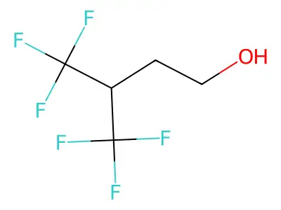 4,4,4-Trifluoro-3-(trifluoromethyl)butan-1-ol structure