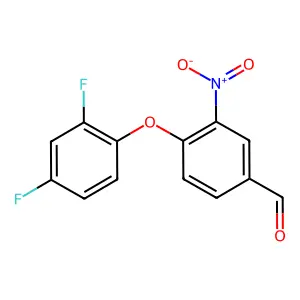4-(2,4-Difluorophenoxy)-3-nitrobenzenecarbaldehyde structure
