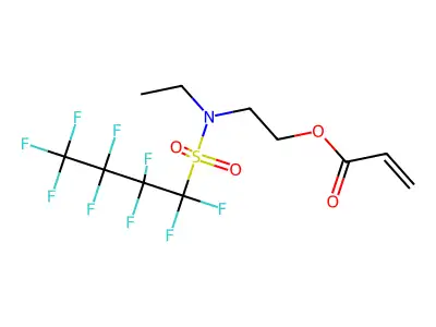 2-(Ethyl((nonafluorobutyl)sulfonyl)amino)ethyl)acrylate structure