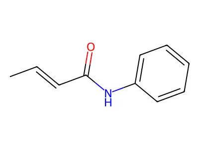 (2E)-N-phenylbut-2-enamide structure