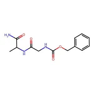 N-[(benzyloxy)carbonyl]glycylalaninamide structure