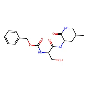 N-Benzyloxycarbonylserylleucinamide structure